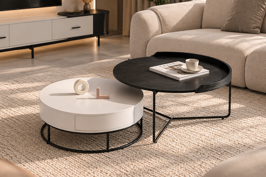 Vela Tv Console and Coffee Table