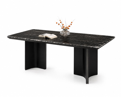 Monaco Black Stone Dining Table
