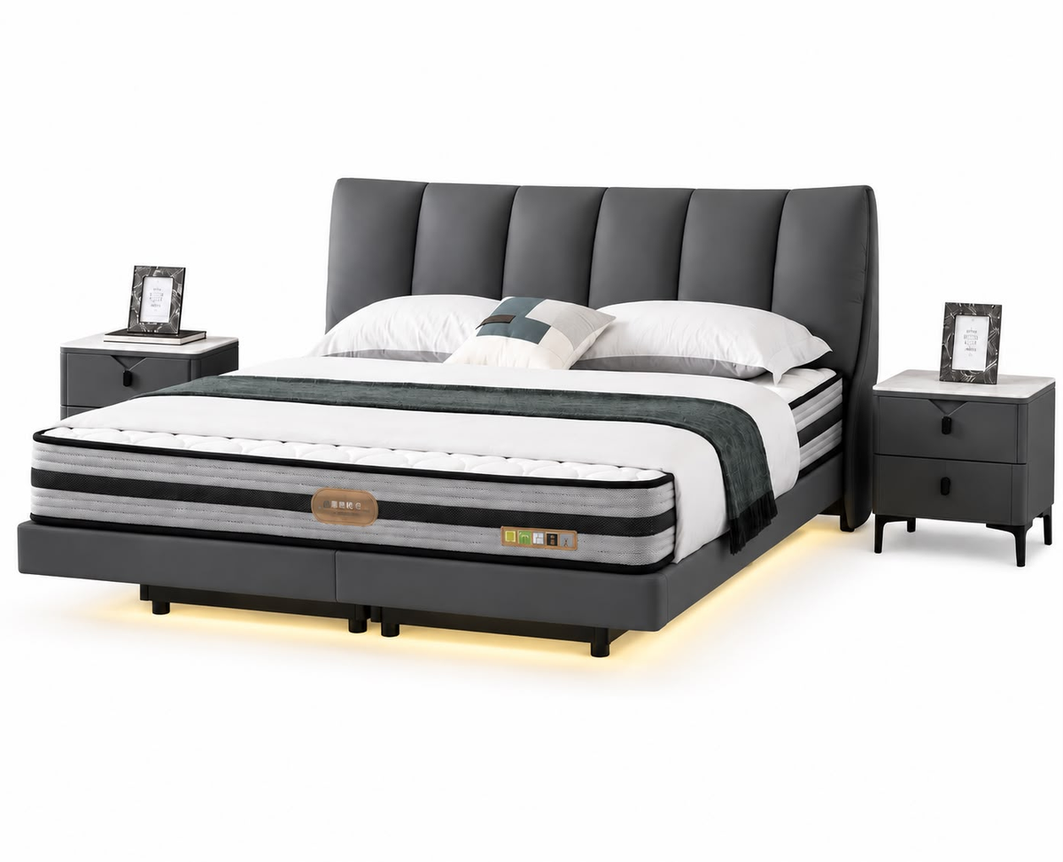 Veyra Floating Bed with Led Lights