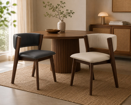 Lounge Chair - Black/Beige