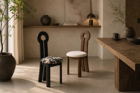 Dining Chair - Black/Walnut