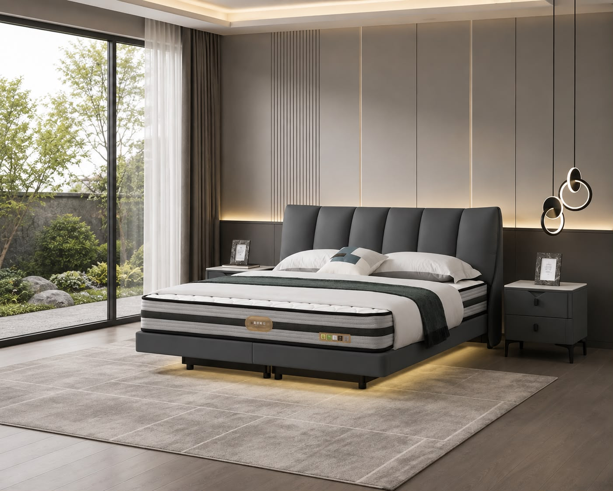 Veyra Floating Bed with Led Lights