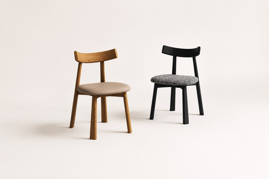Dining Chair - Walnut/Beige