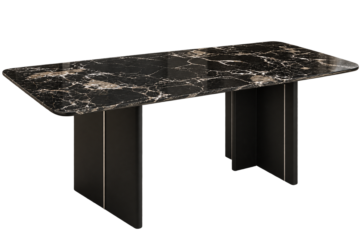 Noir Crest Dining Table