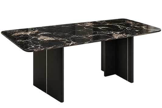 Noir Crest Dining Table